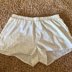 Grey and White Cheetah PJ Shorts